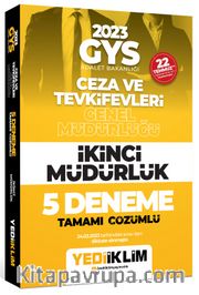 2023 GYS Ceza Ve Tevkifevleri Genel Müdürlüğü İkinci Müdürlük 5 Deneme Tamamı Çözümlü