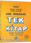 2024 KPSS Lise ÖnLisans Genel Yetenek Genel Kültür Tek Kitap Soru Bankası