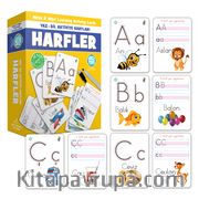 Okul Öncesi Eğitim Kartları Yaz Sil Aktivite Kartları Harfler (380939)