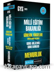 2023 MEB Görevde Yükselme Sınavlarına Hazırlık Konu Anlatımlı Soru Bankası Memurluk