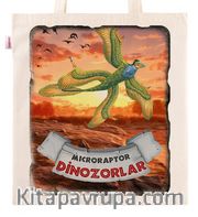 Askılı Bez Çanta - Dinozorlar - Mıcroraptor