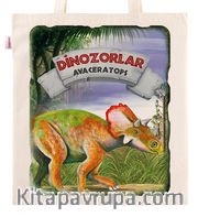 Askılı Bez Çanta - Dinozorlar - Avaceratops