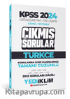 KPSS 2024 Ortaöğretim-Önlisans Türkçe Konularına Göre Çıkmış Sorular