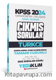 KPSS 2024 Ortaöğretim-Önlisans Türkçe Konularına Göre Çıkmış Sorular
