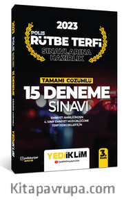 2023 Polis Rütbe Terfi Sınavlarına Hazırlık Tamamı Çözümlü 15 Deneme Sınavı