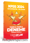 2024 KPSS Ortaöğretim-Önlisans  Fasikül Yıldız Tamamı Çözümlü 3 Deneme