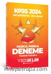 2024 KPSS Ortaöğretim-Önlisans  Fasikül Yıldız Tamamı Çözümlü 3 Deneme