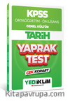 2024 KPSS Ortaöğretim - Ön Lisans Genel Kültür Tarih Çek Kopart Yaprak Test