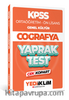 2024 KPSS Ortaöğretim - Ön Lisans Genel Kültür Coğrafya Çek Kopart Yaprak Test 