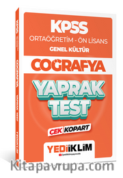 2024 KPSS Ortaöğretim - Ön Lisans Genel Kültür Coğrafya Çek Kopart Yaprak Test 