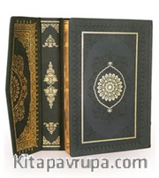 Kuran-ı Kerim Hamit Aytaç Hattı, Yaldızlı Orta Boy Termo Flok Cilt (Yeşil-1367)