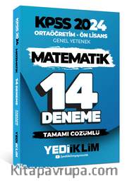 2024 KPSS Ortaöğretim - Ön Lisans Genel Yetenek Matematik 14 Deneme Tamamı Çözümlü