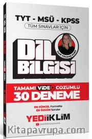 2024 TYT-MSÜ-KPSS Dil Bilgisi Tamamı Video Çözümlü 30 Deneme