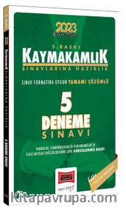2023 Kaymakamlık Sınavlarına Hazırlık Tamamı Çözümlü 5 Deneme Sınavı 