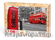 Fleet Caddesi Londra Ahşap Puzzle 108 Parça (UK01-C)