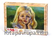 Sevimli Kız Ahşap Puzzle 108 Parça (CK04-C)