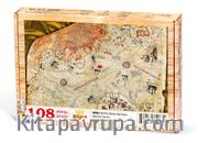 Piri Reis Haritası Ahşap Puzzle 108 Parça (HR01-C)