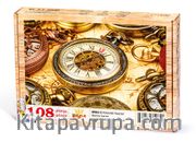 Köstekli Saatler Ahşap Puzzle 108 Parça (HR02-C)