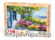 Mavi Pencere Ahşap Puzzle 108 Parça (MZ07-C)
