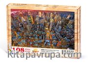 Manhathan New York Ahşap Puzzle 108 Parça (UK04-C)