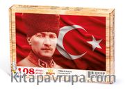 Atatürk Ahşap Puzzle 108 Parça (TR04-C)