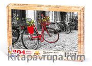 Kırmızı Bisiklet Ahşap Puzzle 204 Parça (TT02-CC)