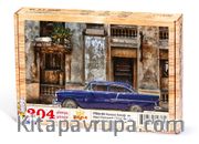 Havana Sokağı ve Mavi Plymouth  Ahşap Puzzle 204 Parça (TT03-CC)