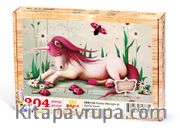 Pembe Mitolojik At Ahşap Puzzle 204 Parça (CK01-CC)