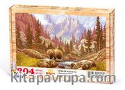 Nehirde Ayı Ahşap Puzzle 204 Parça (HV02-CC)