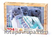 Minik Kediler Ahşap Puzzle 204 Parça (HV04-CC)