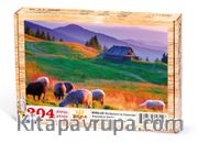 Günbatımı ve Koyunlar Ahşap Puzzle 204 Parça (HV06-CC)