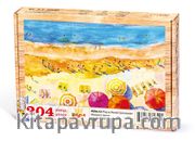 Plaj ve Renkli Şemsiyeler Ahşap Puzzle 204 Parça (MZ04-CC)