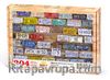 ABD Eyalet Plakaları Ahşap Puzzle 204 Parça (OB03-CC)