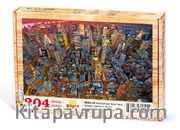 Manhathan New York Ahşap Puzzle 204 Parça (UK04-CC)