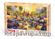 Su Kenarında Yaşam Tayland Ahşap Puzzle 204 Parça (UK05-CC)