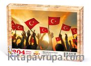 Bayrak Sevgisi Ahşap Puzzle 204 Parça (TR01-CC)