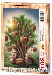 Kitap Ağacı Ahşap Puzzle 108 Parça (KT06-C)