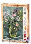 Papatya Vazosu Ahşap Puzzle 108 Parça (NT05-C)