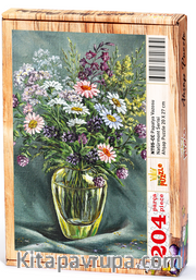 Papatya Vazosu Ahşap Puzzle 204 Parça (NT05-CC)