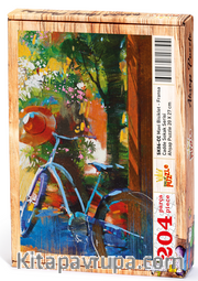 Mavi Bisiklet - Fransa Ahşap Puzzle 204 Parça (SK06-CC)