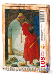 Kaplumbağa Terbiyecisi Ahşap Puzzle 108 Parça (TS02-C)