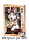 Kitap Okuyan Husky Ahşap Puzzle 108 Parça (KT05-C)