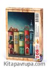 Fantastik Kitap Evler Ahşap Puzzle 108 Parça (KT01-C)