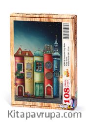Fantastik Kitap Evler Ahşap Puzzle 108 Parça (KT01-C)
