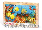 Renkli Deniz Altı Ahşap Puzzle 204 Parça (HV25-CC)