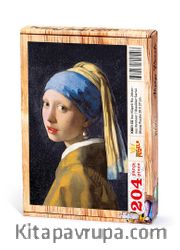 İnci Küpeli Kız /Johannes Vermeer Ahşap Puzzle 204 Parça (KR01-CC)