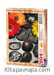 Zen Taşları ve Çiçekler Ahşap Puzzle 204 Parça (BC03-CC)