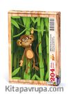 Bambu Ormanında Maymun Ahşap Puzzle 204 Parça (CK02-CC)