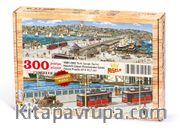 Nasuhi Hasan Çolpan - Eminönünden Galata  Ahşap Puzzle 300 Parça (TS01-CCC)