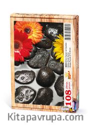 Zen Taşları ve Çiçekler  Ahşap Puzzle 108 Parça (BC03-C)